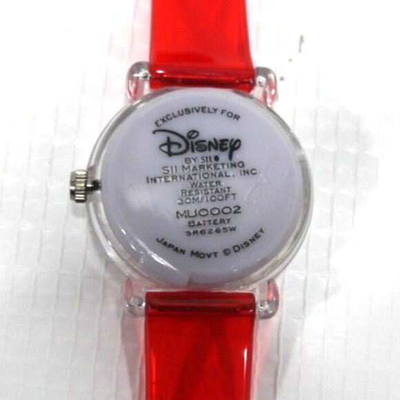 Vintage DISNEY Minnie in Bloom girls quartz watch with red band Japan movt 2001 - Picture 4 of 8